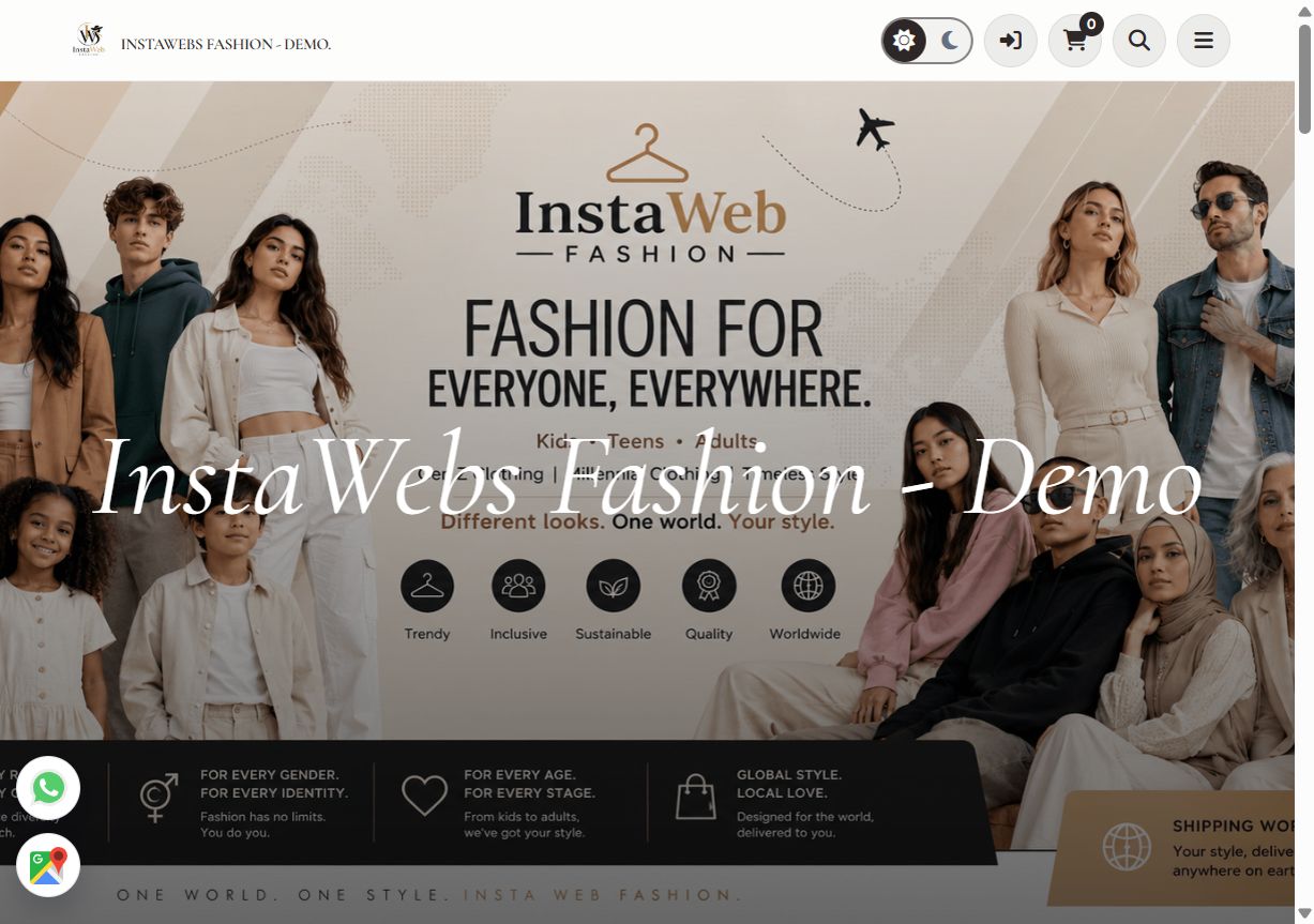 Apparel fashion store built with Websites.co.in