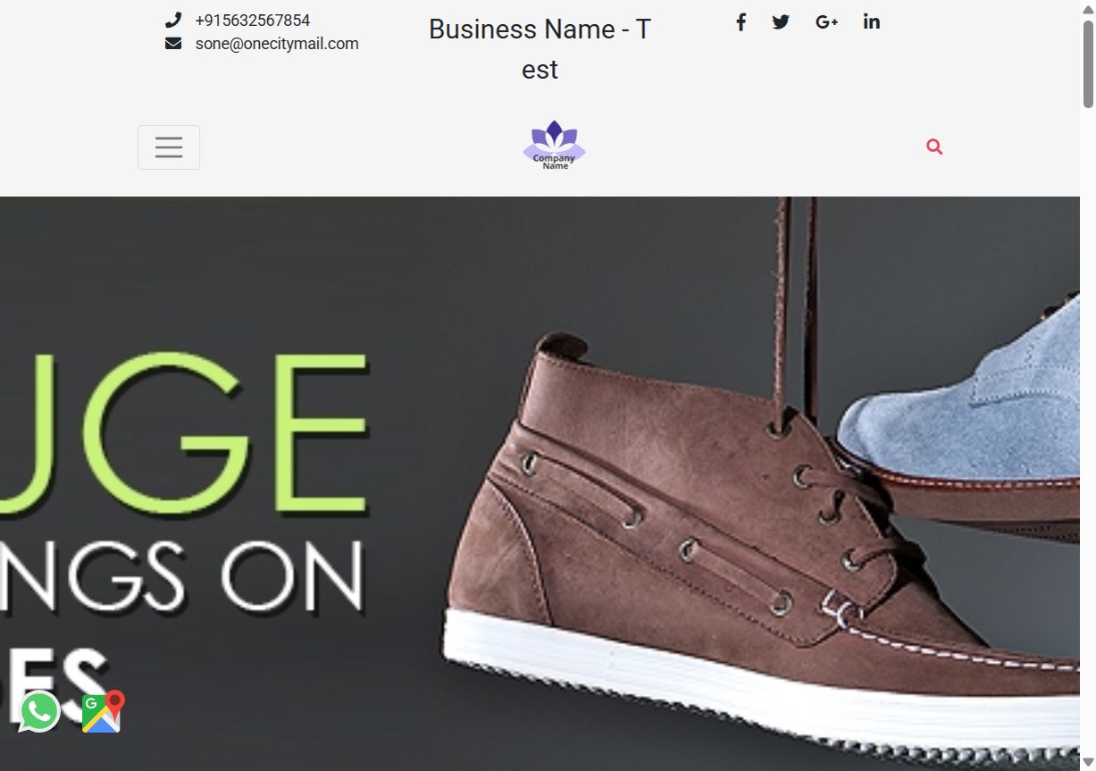 Shop website built with Websites.co.in