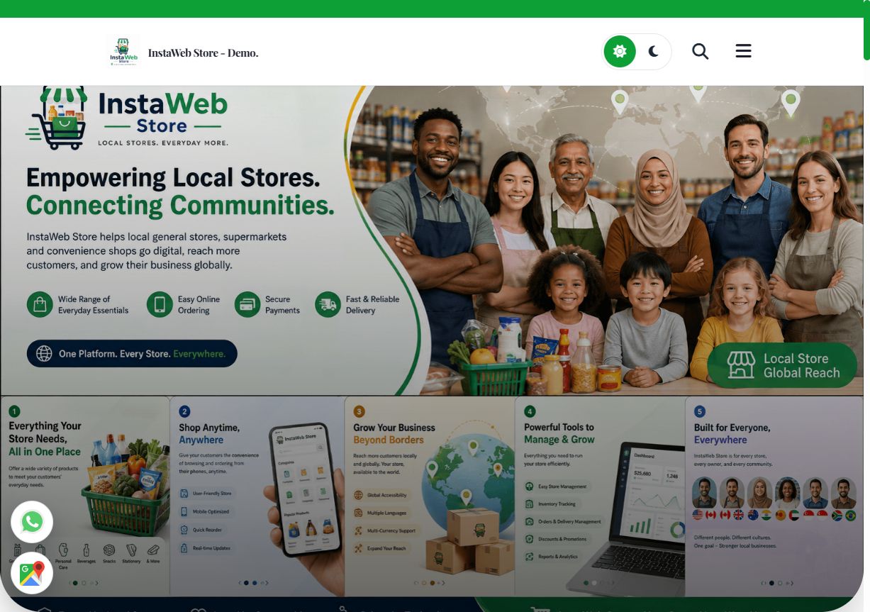 Online store website built with Websites.co.in