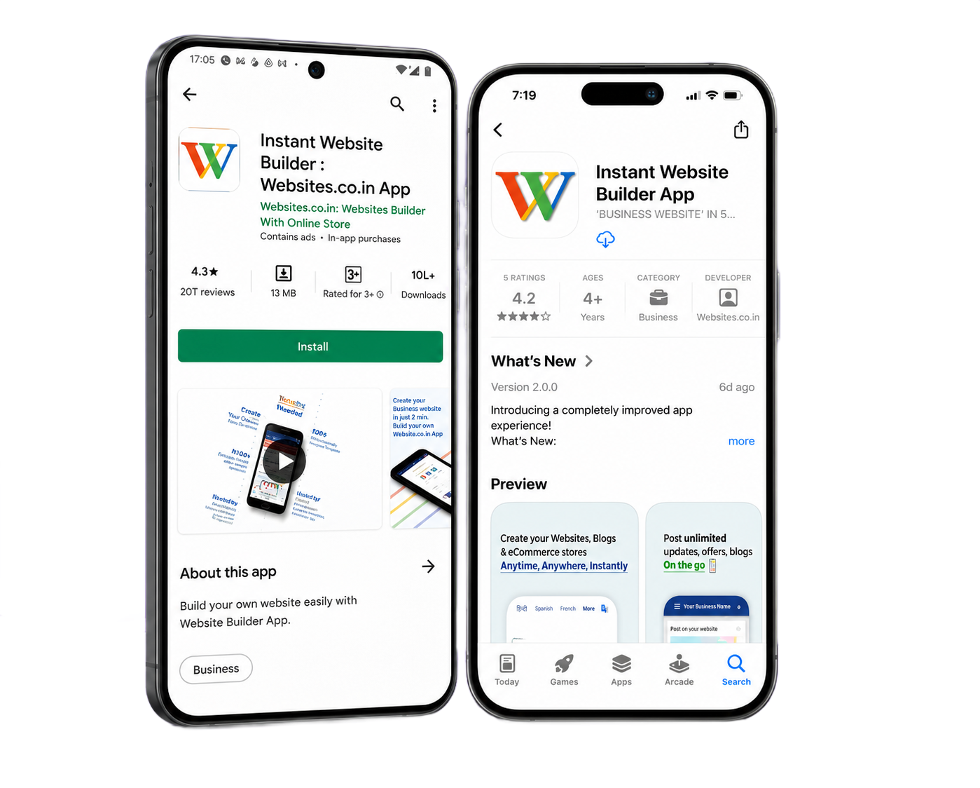 Websites.co.in Mockup